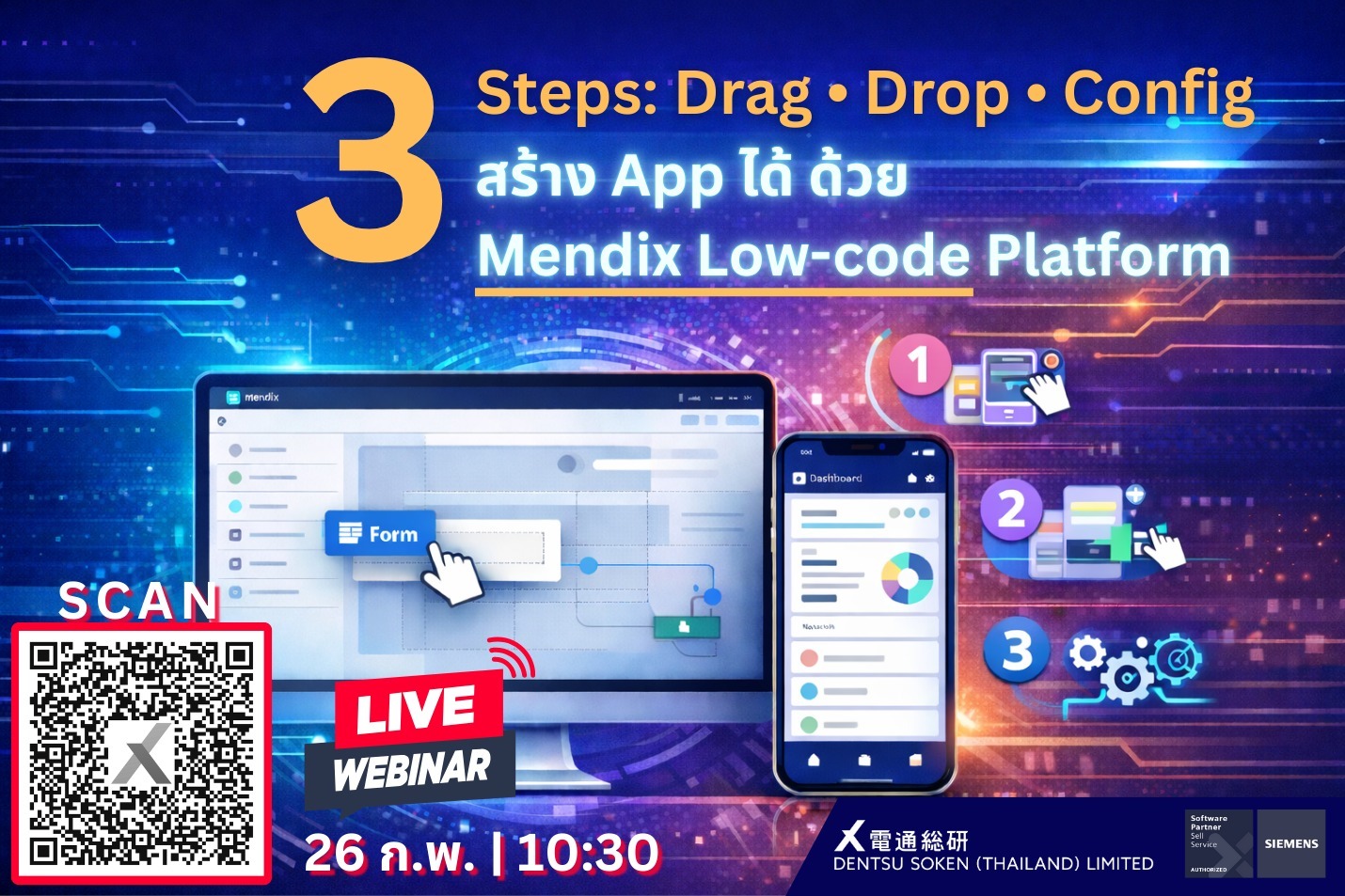 Mendix Webinar presented by Dentsu Soken Thailand